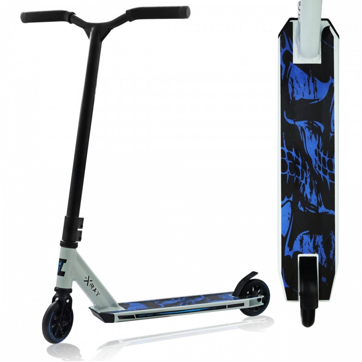 

Трюковой самокат SportVida Stunt X-Ray 110 SV-WO0019 White/Blue, Белый/синий