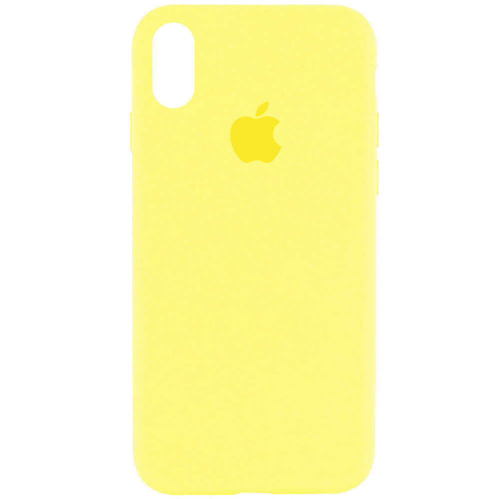 

Чехол Silicone Case Full Protective (AA) для Apple iPhone XR (6.1, Желтый / pollen