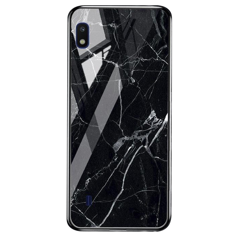 

TPU+Glass чехол Luxury Marble для Samsung Galaxy A10 (A105F, Черный