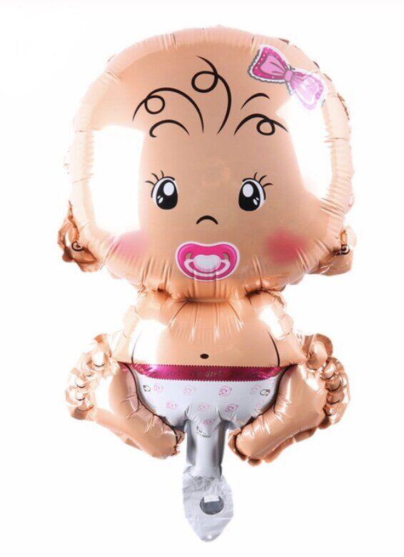 Фольгована кулька міні-фігура немовля дівчинка 27х49см Китай