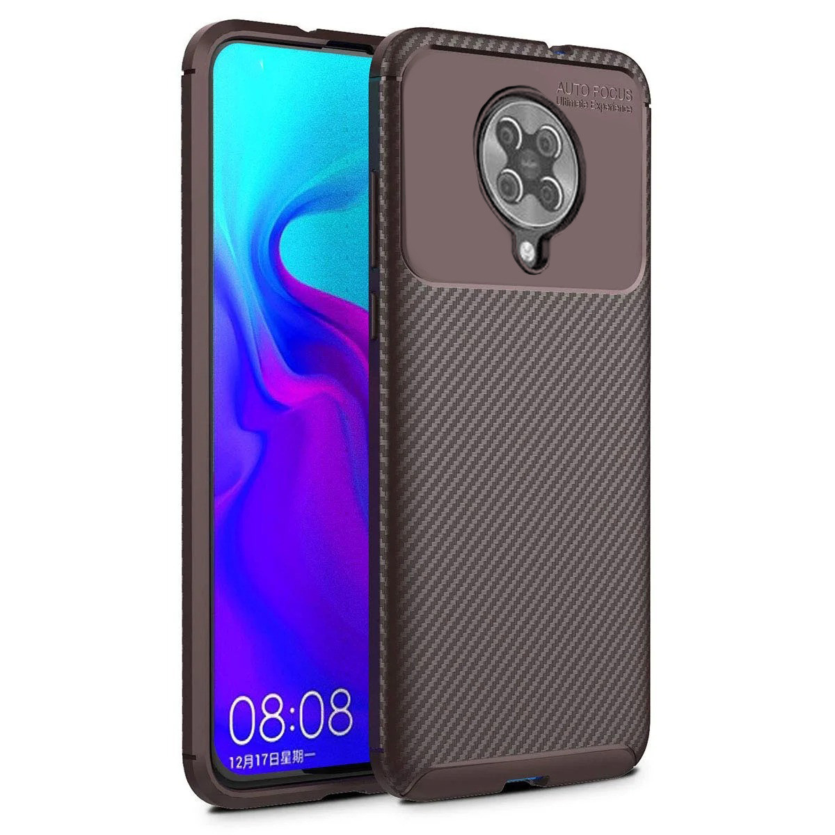 

Чехол Carbon Case для Xiaomi Redmi K30 Pro / Poco F2 Pro Brown, Коричневый