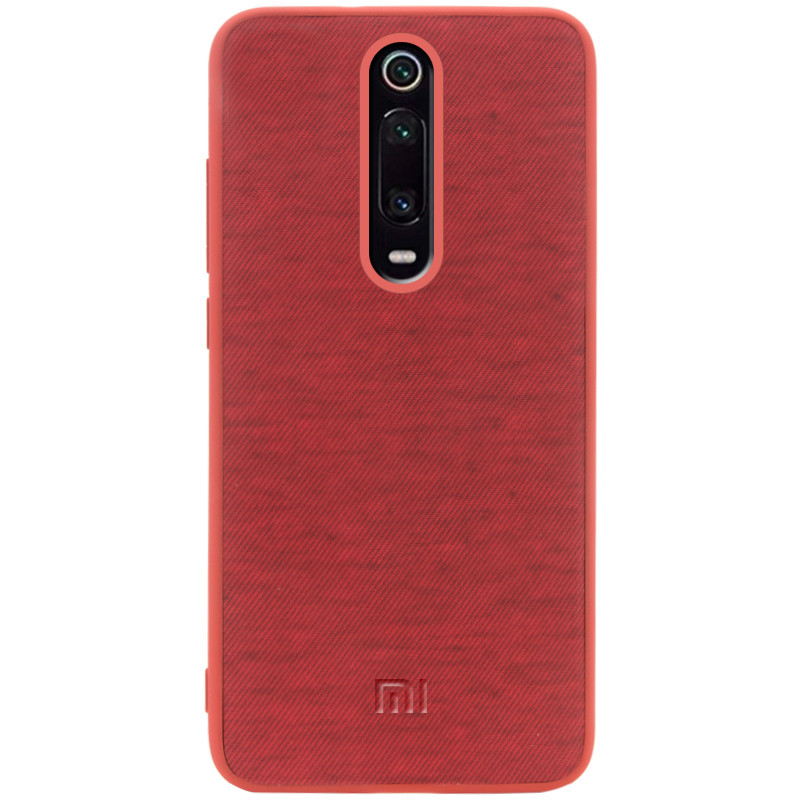 

TPU чехол Textile Logo для Xiaomi Redmi K20 / K20 Pro / Mi9T / Mi9T Pro, Красный