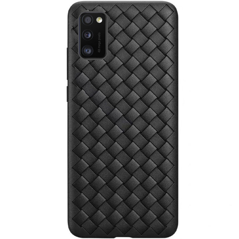 

PU чехол-накладка Epik Weaving series для Samsung Galaxy A41, Черный