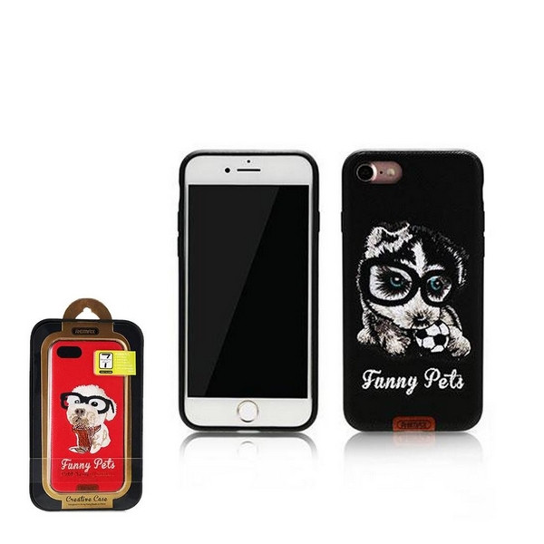 

Накладка для iPhone 7/iPhone 8 Remax Funny Pets Series Case Black