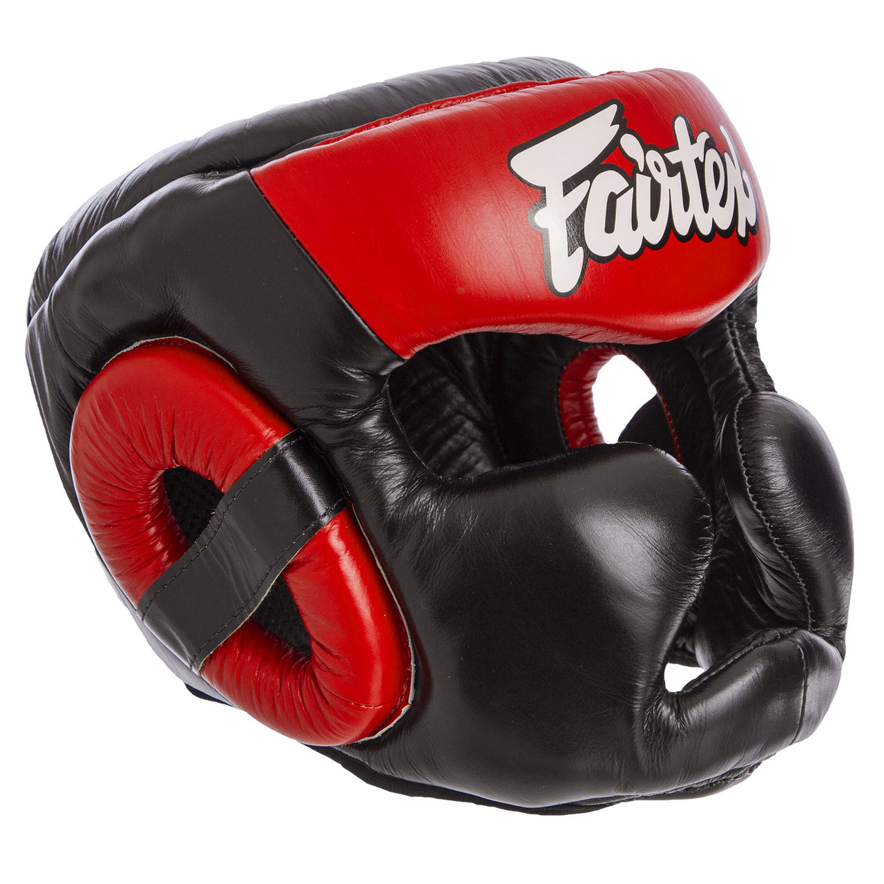 

Шлем кожаный боксерский с полной защитой красный FAIRTEX HG13-CLOSE