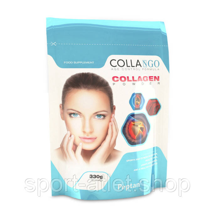 

Для суставов и связок Collango Collagen Powder, 330 грамм Малина