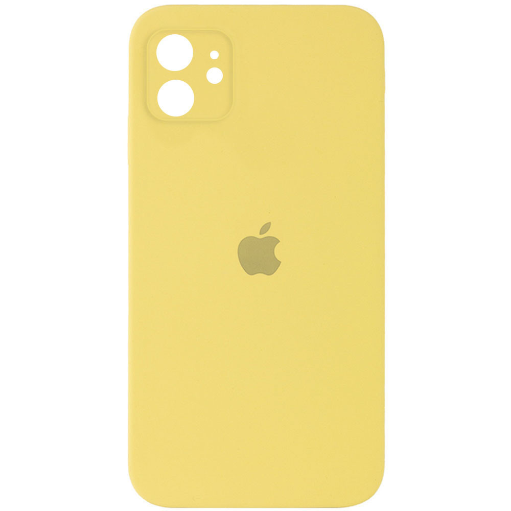 

Чехол Silicone Case Square Full Camera Protective (AA) для Apple iPhone 11 (6.1, Желтый / canary yellow