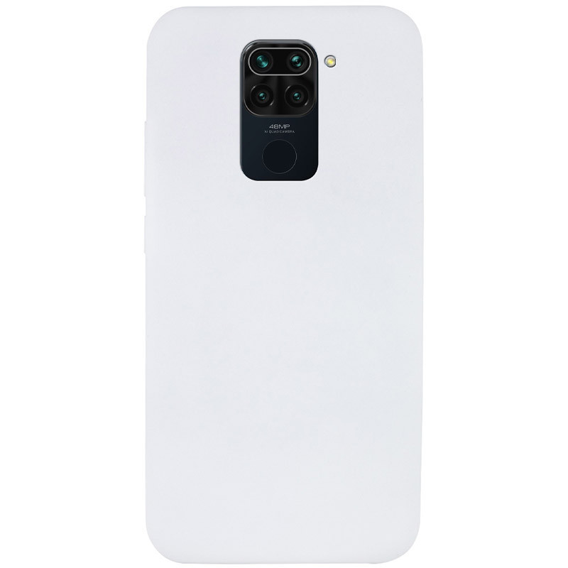 

Чехол Silicone Cover Full without Logo (A) для Xiaomi Redmi Note 9 / Redmi 10X, Белый / white