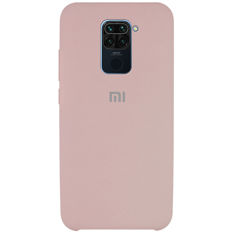 

Чехол Silicone Cover (AAA) для Xiaomi Redmi Note 9 / Redmi 10X, Розовый / pink sand