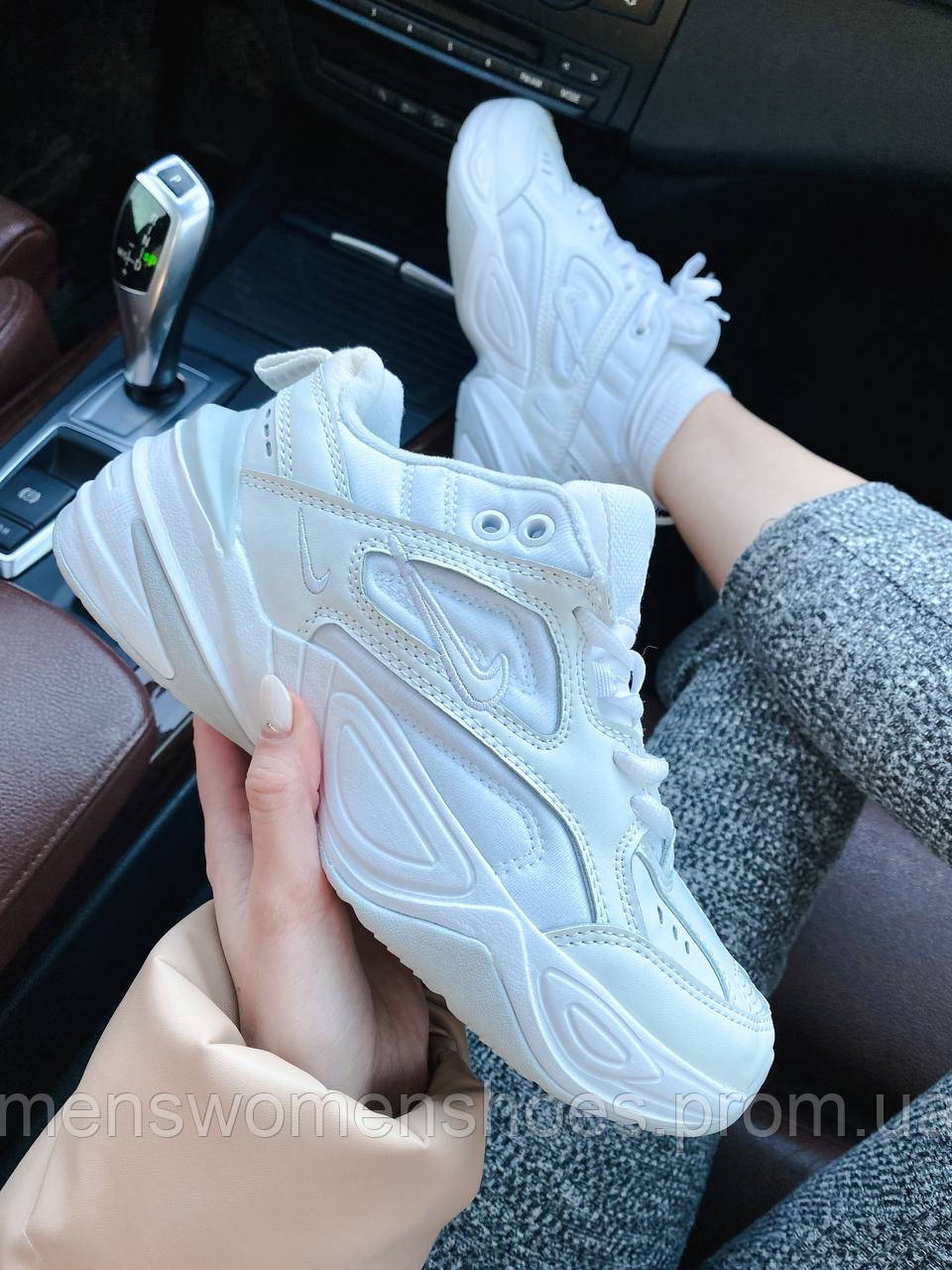 

Nike M2K Tekno All White 38, 44, Белый