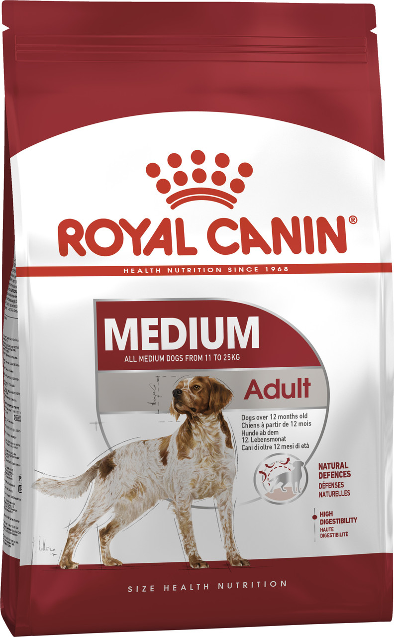 

Корм для собак Royal Canin MEDIUM ADULT (Роял Канин Медиум Эдалт) 15 кг