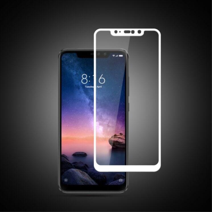 

Защитное стекло 3D для Xiaomi RedMi Note 6Pro White (9H Tempered Glass), Белый