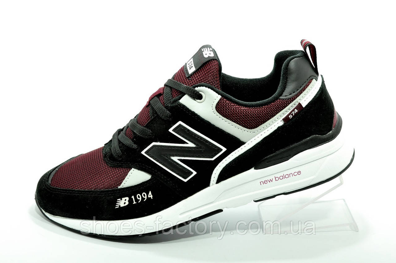 

Кроссовки New Balance 574 мужские (Нью Беланс), Бордовый