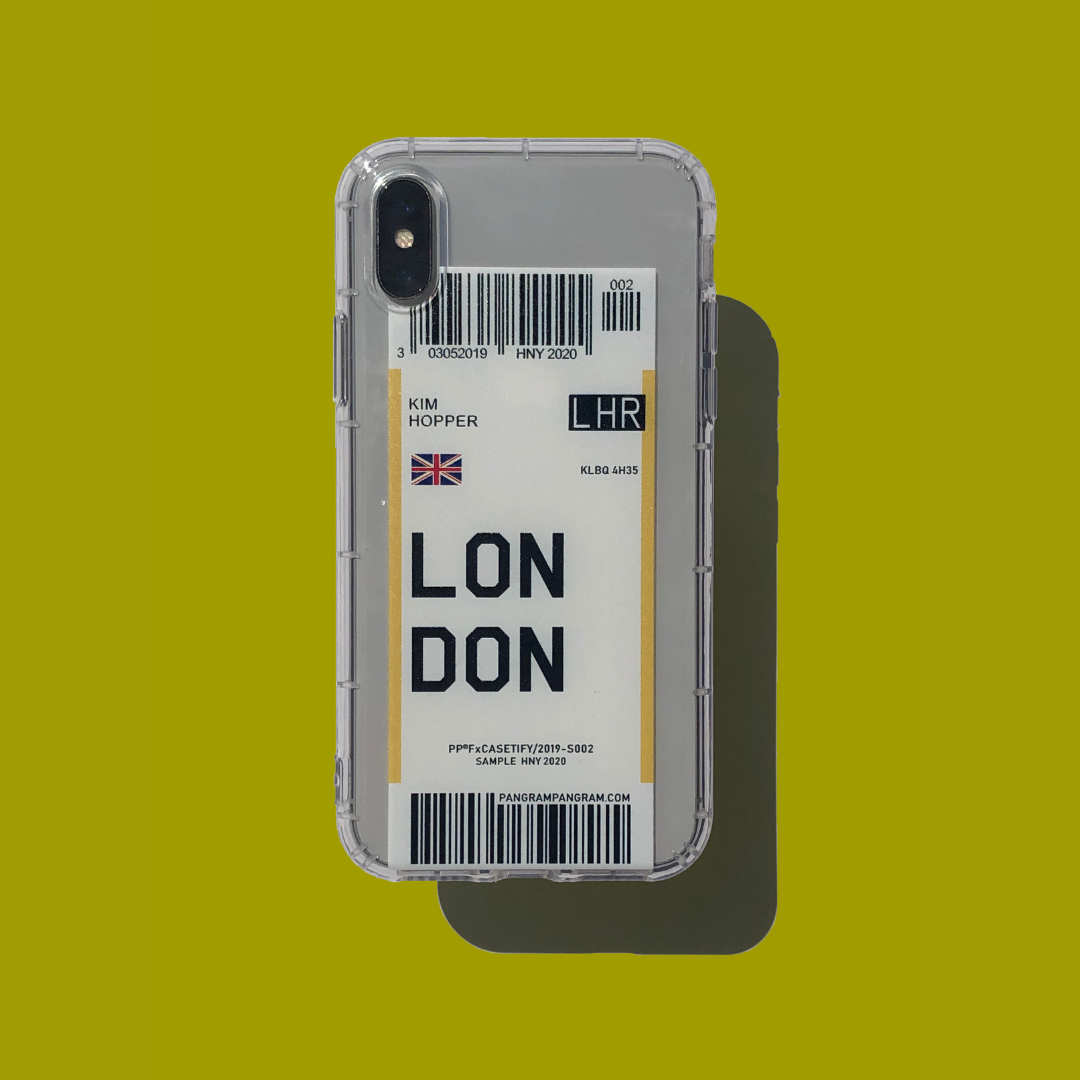 

Чехол для iPhone X/XS силиконовый "London", Прозрачный