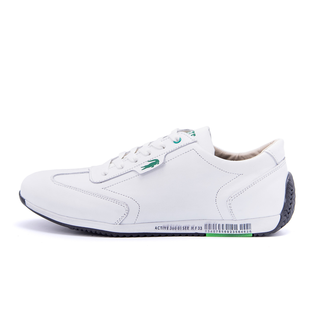 

Мужские кожаные кроссовки Lacoste Lerond White ( реплика, Белый