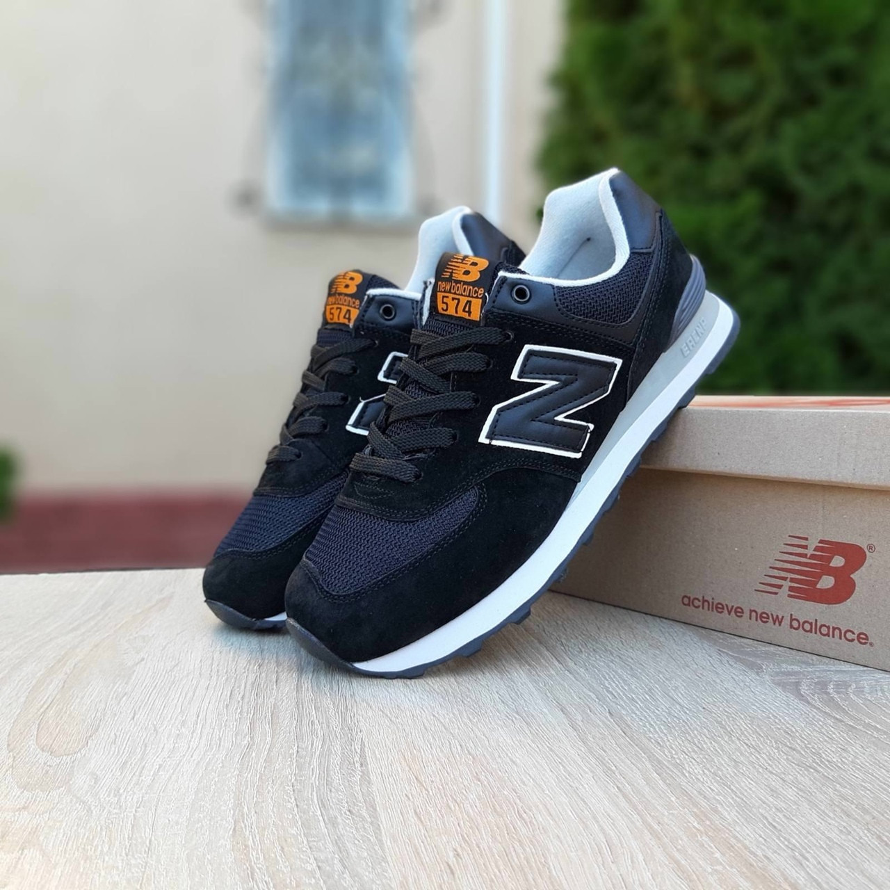 

Женские кроссовки в стиле New Balance Нью беланс 574, черные 37 (23,5 см), Черный