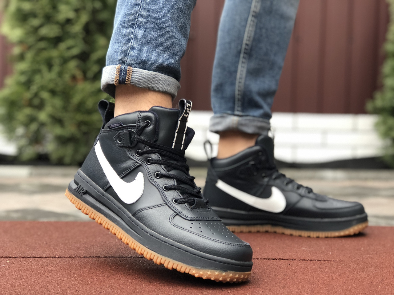 

Мужские кроссовки в стиле Nike Найк Lunar Force 1, темно синие 42 (26,7 см), Синий