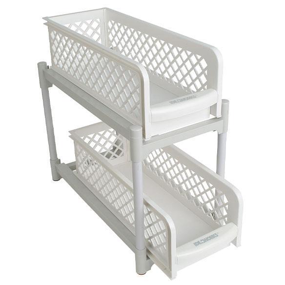 

Органайзер Portable 2 Tier Basket Drawers! В ТОПЕ, Белый