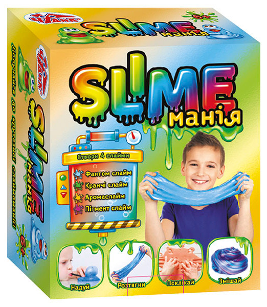 

Наукові розваги. Slime манія (для хлопчиків) / Изготовление 4 слаймов