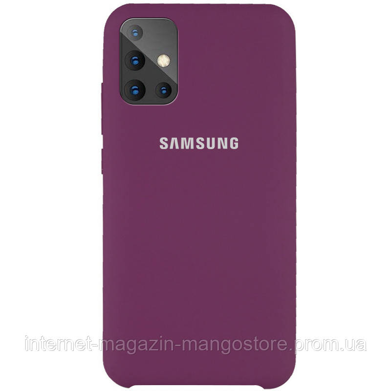 

Чехол Silicone Cover (AAA) для Samsung Galaxy A51, Фиолетовый / grape