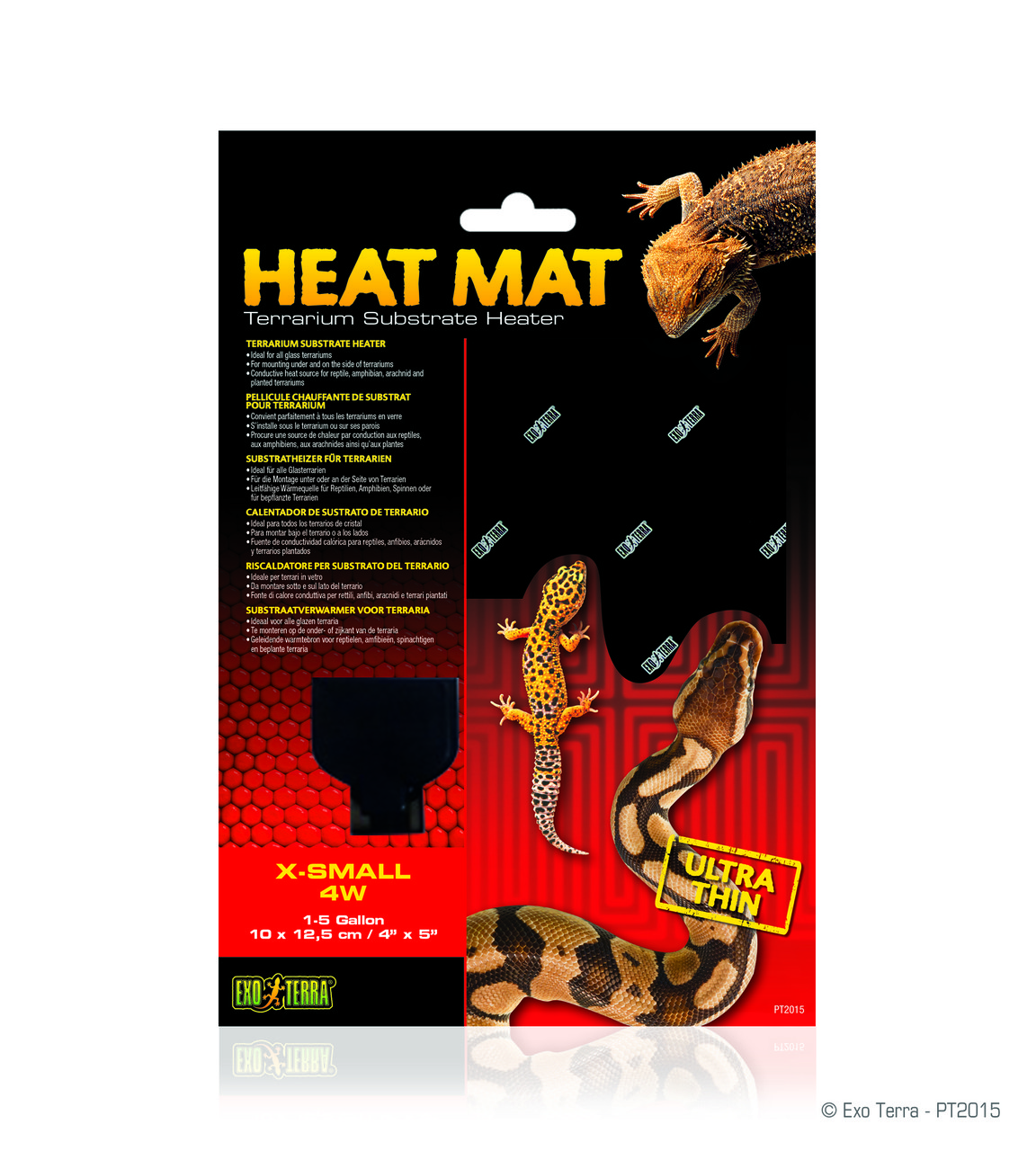 

Обогреватель для террариумов Exo Terra Heat Mat 10 x 12.5 см 4W горячий коврик