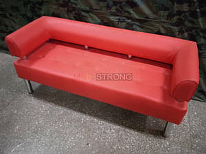 Офисный диван Стронг - красный глянцевый цвет