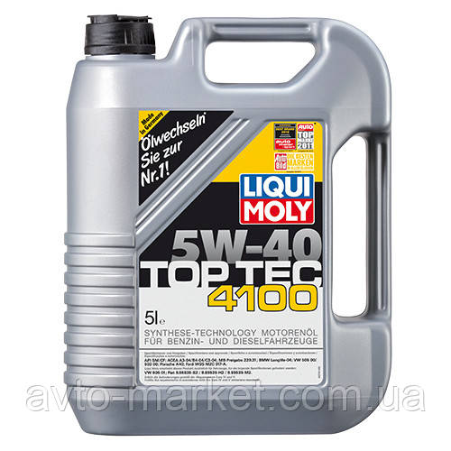 

Моторное масло LIQUI MOLY Top Tec 4100 5W-40 5л