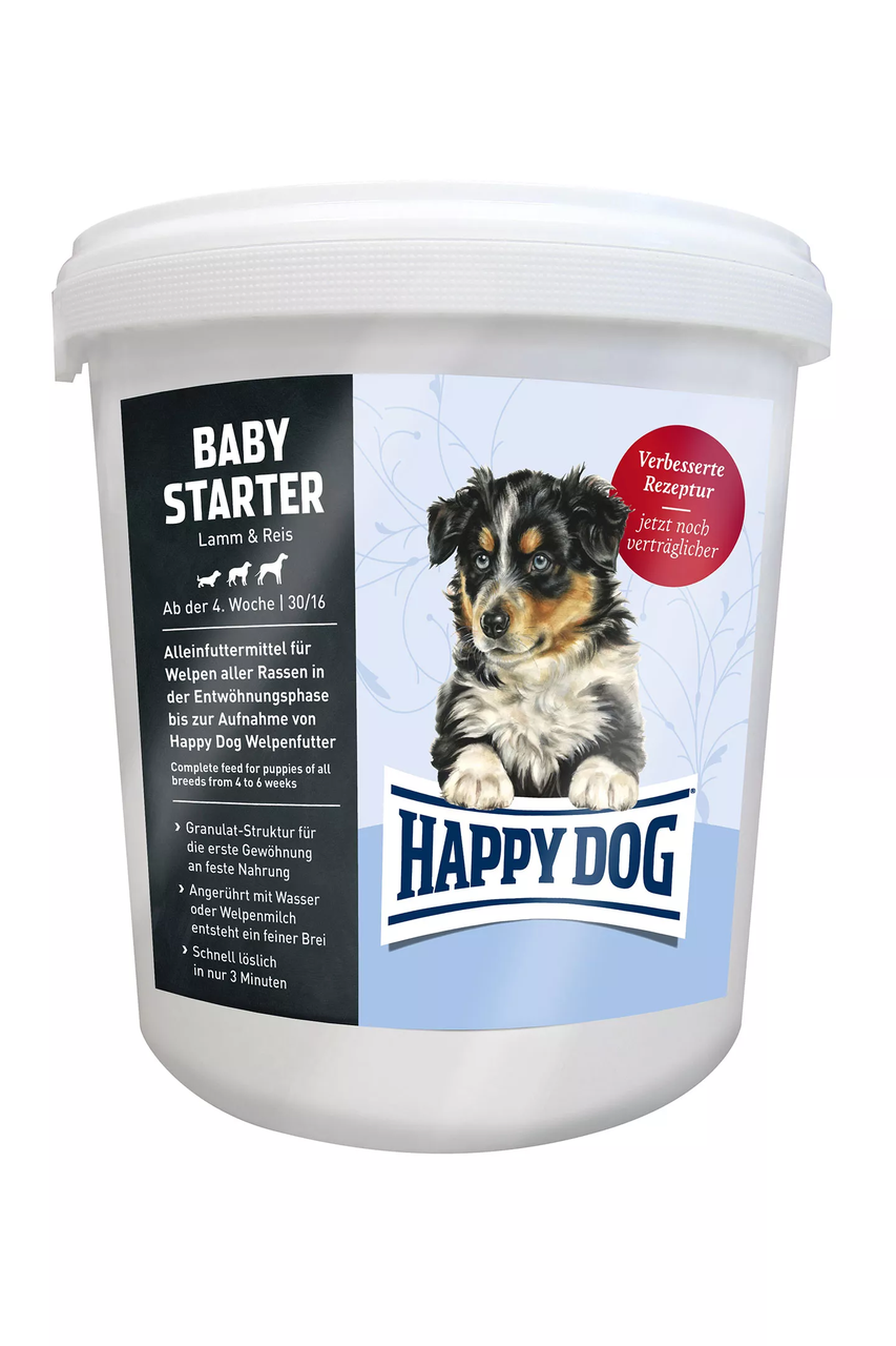 

Happy Dog Baby Starter, для щенков средних и крупных пород в возрасте от 1 месяца, ягнёнок и рис, 4 кг