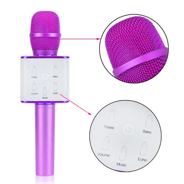 

Микрофон с динамиком Magic Karaoke Q7 Purple (11496)