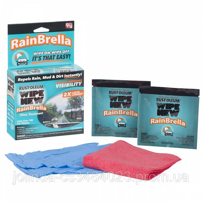 

Жидкость для защиты стекла от воды и грязи Rain Brella