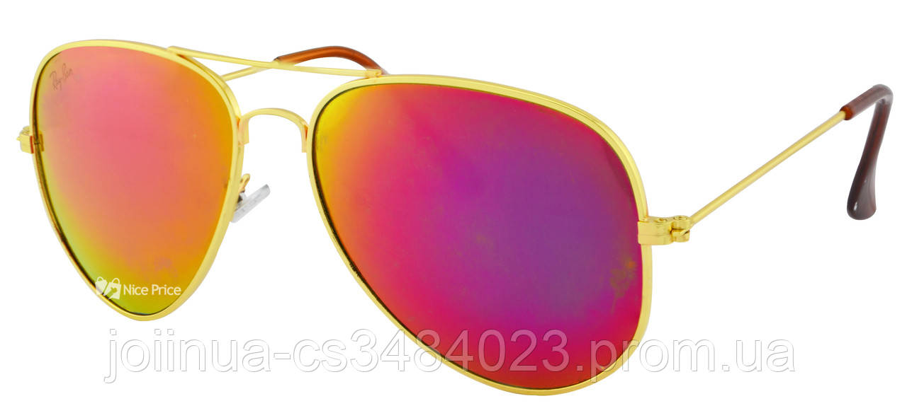 

Солнцезащитные очки Aviator капля RB 3026 3C красные