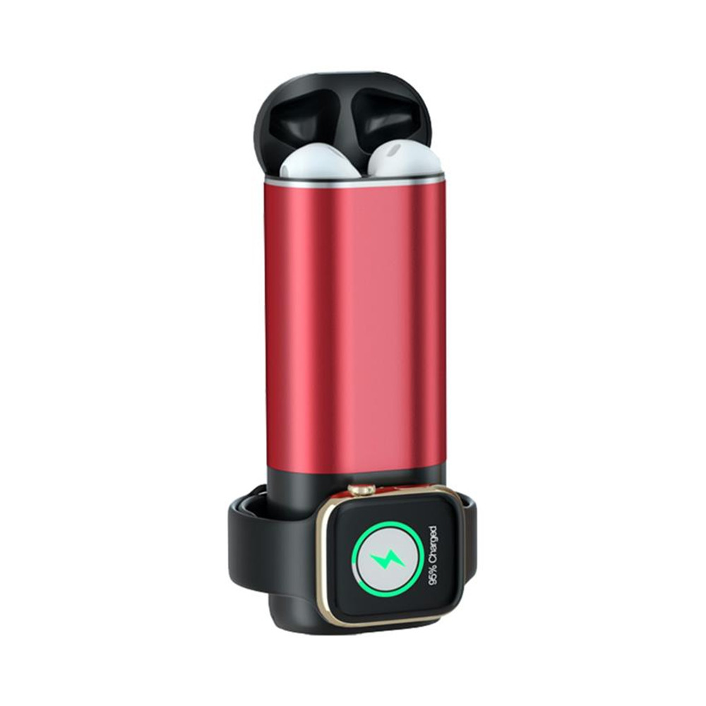 

Power Bank 3 в 1 для Iphone, Apple Watch и AirPods Красный