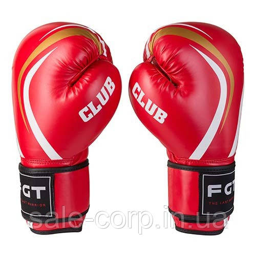 

Боксерские перчатки CLUB FGT, Flex, 8oz,10oz,12oz, красный