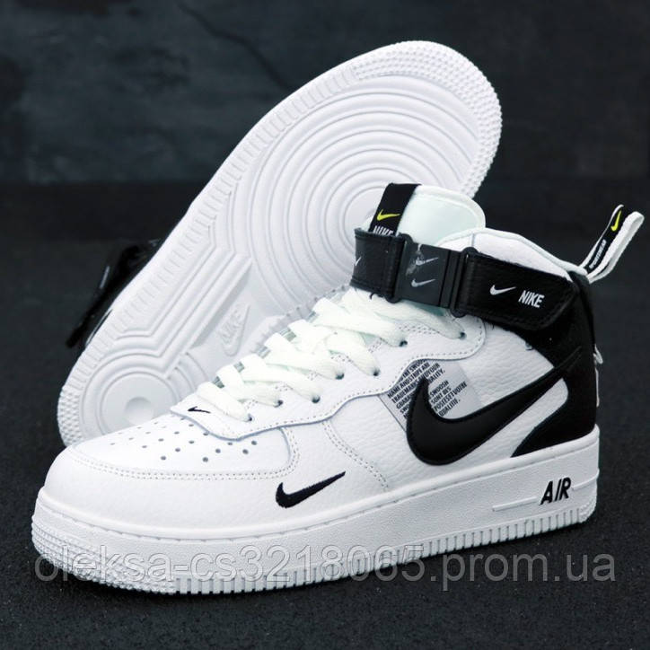 

Женские кроссовки в стиле Nike Air Force 1 High 07 LV8, кожа, черно-белый, Вьетнам 39