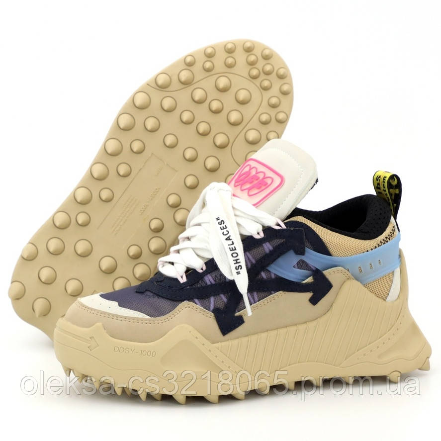 

Женские кроссовки в стиле Off-White Odsy-1000, бежевый, черный, синий, розовый, Вьетнам 40, Разные цвета