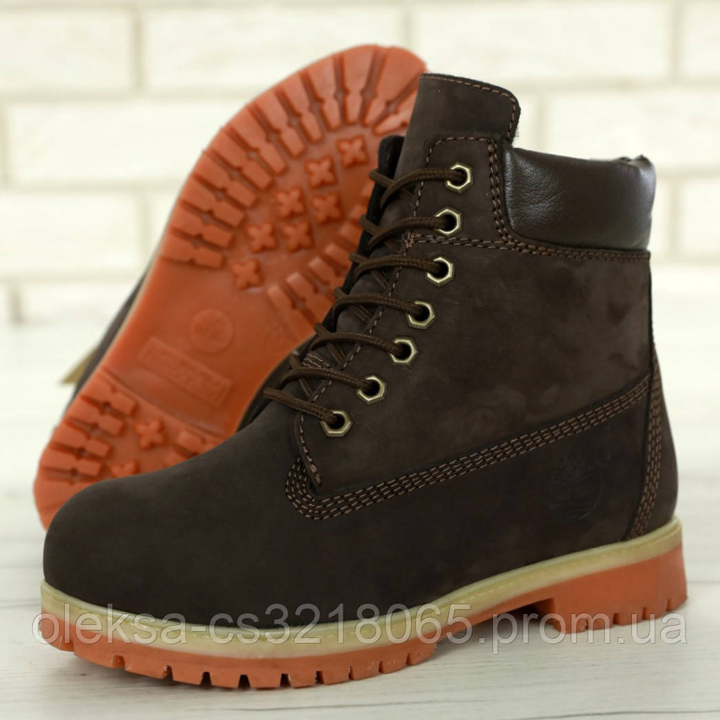 

Женские зимние ботинки в стиле Timberland Classic Boots, нубук, (с мехом), коричневый, Турция