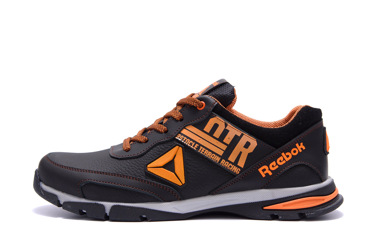 

Мужские кожаные кроссовки Reebok Tech Flex Brown, Черный