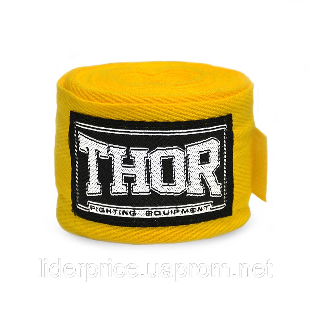 

Бинт эластичный THOR 400 см. /желтый