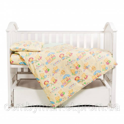 

Сменная детская постель Twins Comfort Пушистые мишки C-014, Желтый