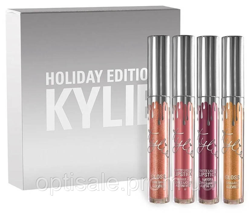 

Набор помад KYLIE HOLIDAY EDITION LIP KIT 4 шт