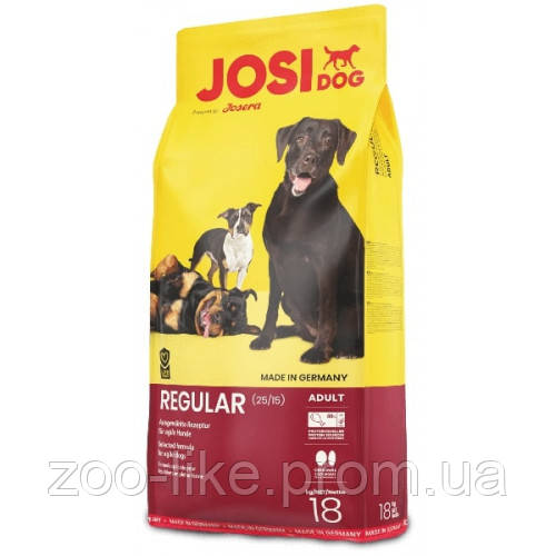 

Сухой корм Josera JosiDog Regular для взрослых собак со средней физической активностью, с птицей, 18 кг