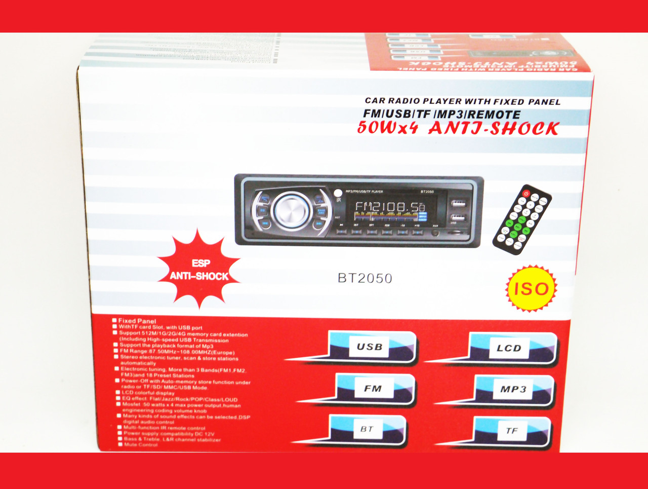 

Автомагнитола Pioneer 2050BT Bluetooth ISO FM, USB, SD, AUX