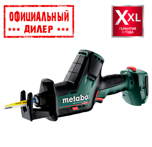 

Аккумуляторная сабельная пила Metabo SSE 18 LTX BL Compact (Без АКБ и ЗУ)