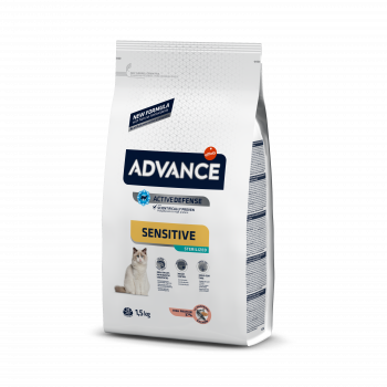 

Advance Cat Sterilized Salmon Sensitive, для стерелизованных котов с чуствительным пищеварением, 3 кг