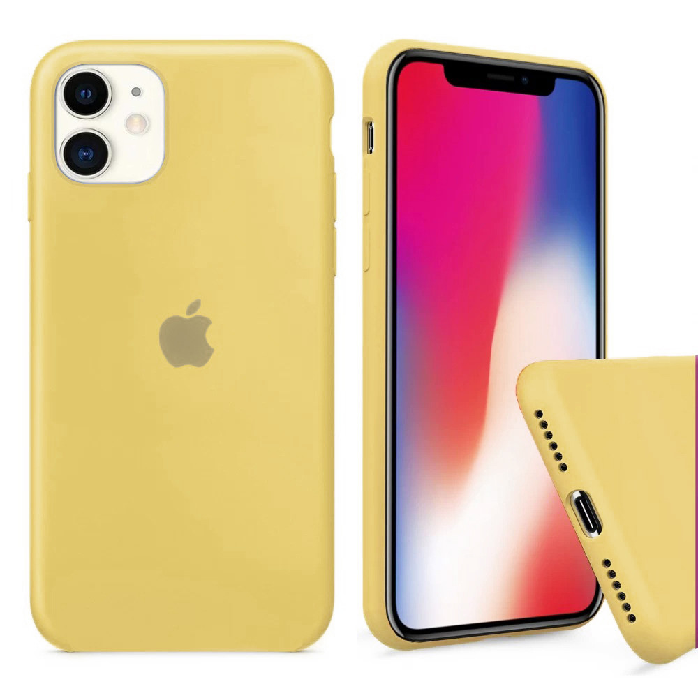 

Чехол Silicone Full Cover для iPhone 11 Yellow