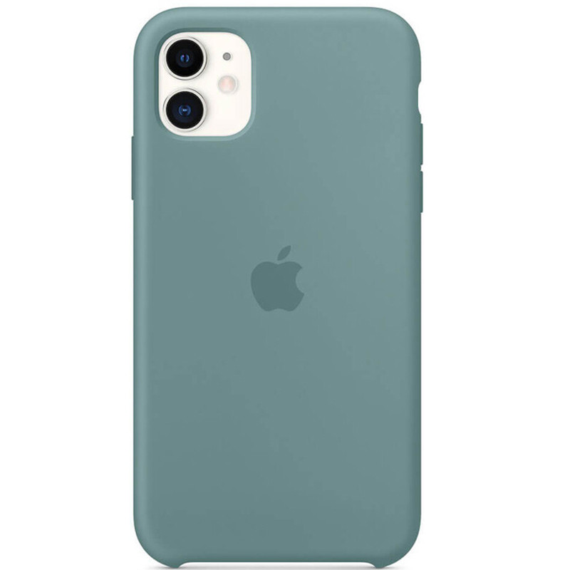 

Противоударный чехол накладка Epik Silicone Case AAA Series NEW для Apple iPhone 11 (6.1") Зеленый / Cactus