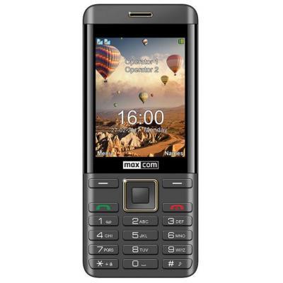 

Мобильный телефон Maxcom MM236 Black-Gold (5908235974088), Черный