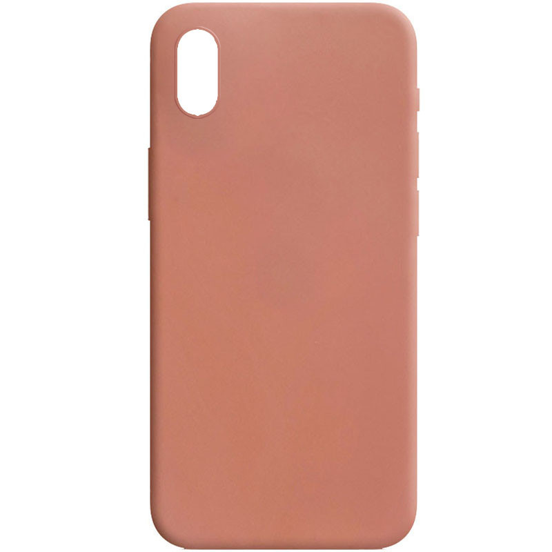 

Силиконовый чехол Candy для Apple iPhone XR (6.1"), Rose gold