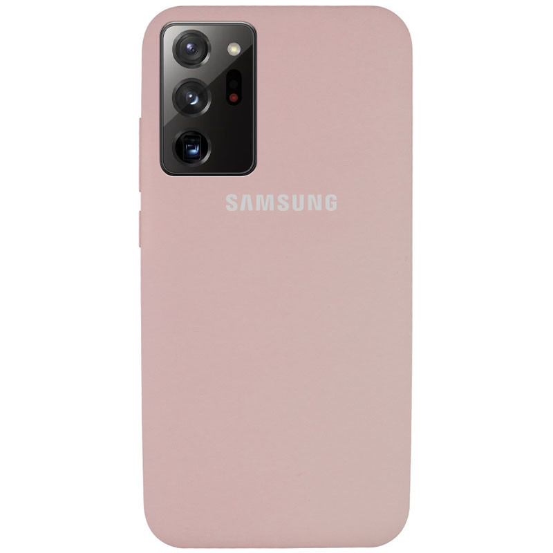 

Чехол Silicone Cover Full Protective (AA) на телефон Samsung Galaxy Note 20 Ultra разные цвета Розовый / Pink Sand