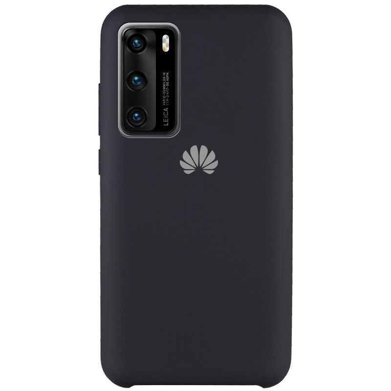 

Чехол Silicone Cover (AAA) для Huawei P40 Черный / Black